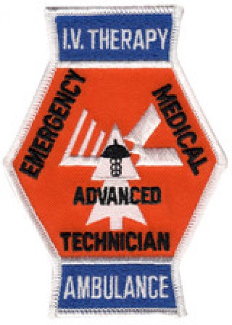 TENNESSEE IV THERAPY ADVANCED EMERGENCY MEDICAL TECHNICIAN AMBULANCE SHOULDER PATCH - SEW ON.